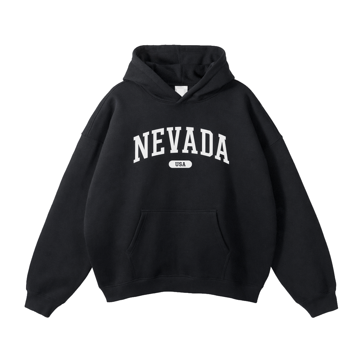 Collection 4 Nevada Oversize Fleeced Hoodie - Black front