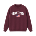 Collection 2 Tennessee Essential Heavyweight Crewneck Sweatshirt - Dull Red front
