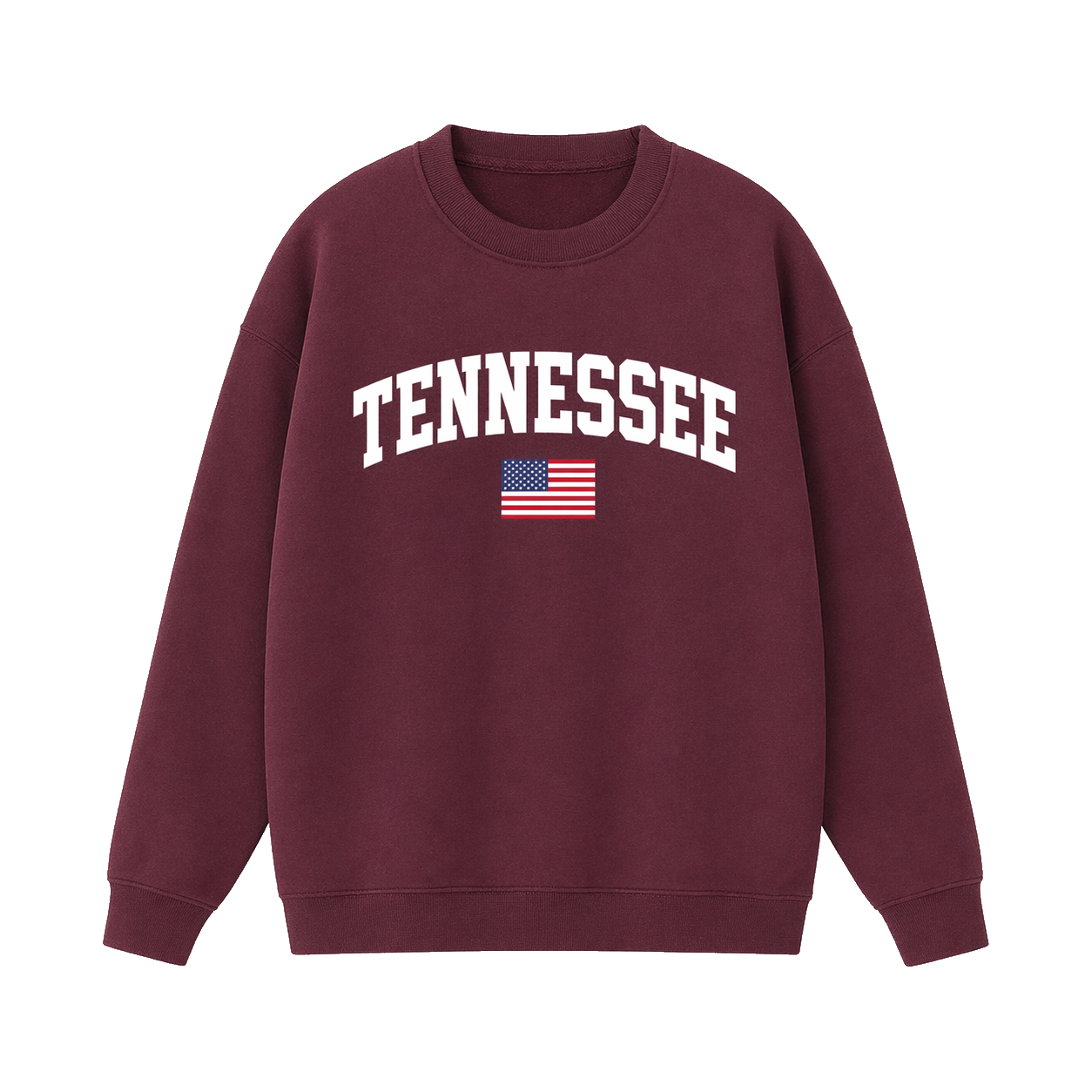 Collection 2 Tennessee Essential Heavyweight Crewneck Sweatshirt - Dull Red front