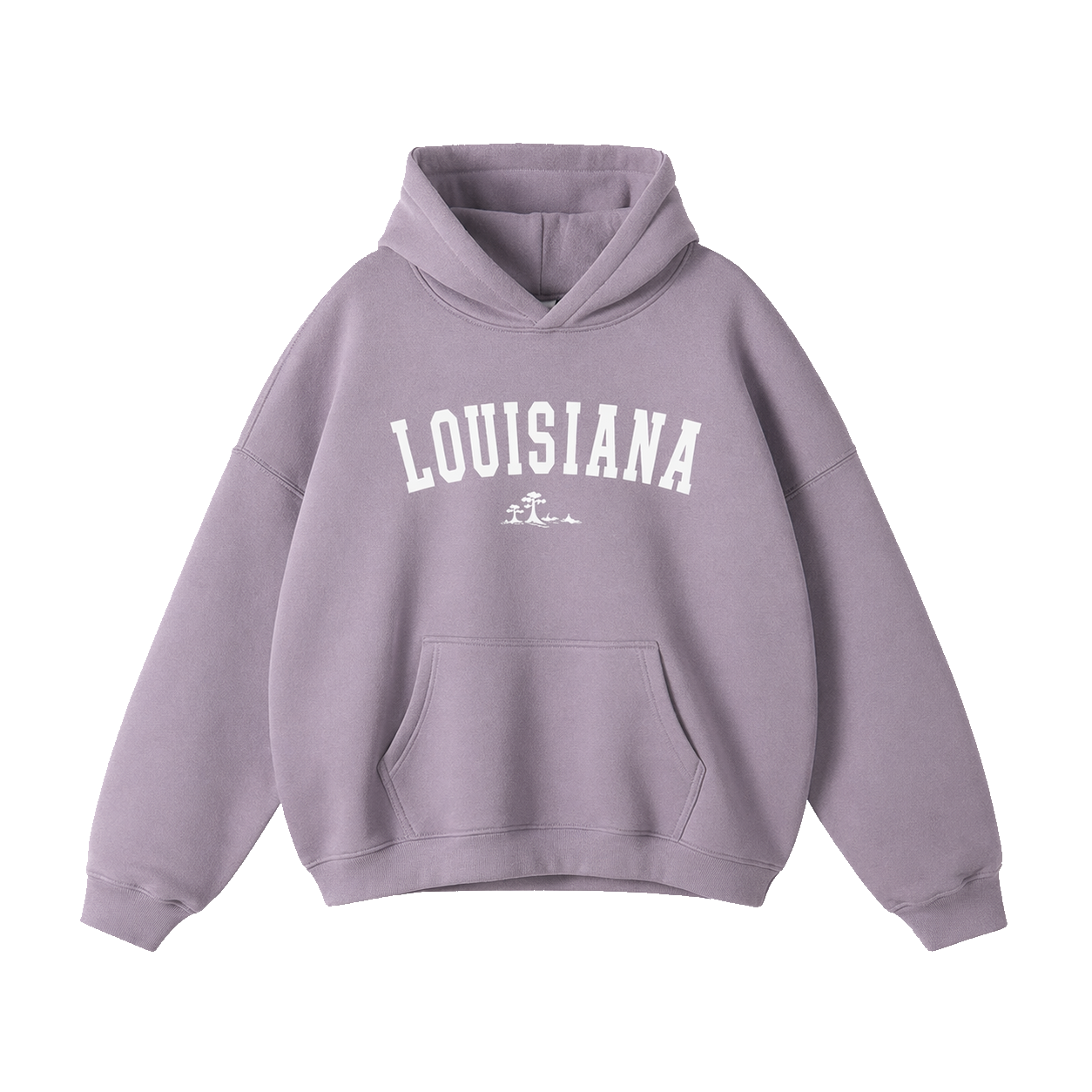 Collection 9 Louisiana Oversize Fleeced Hoodie - Light Purple front