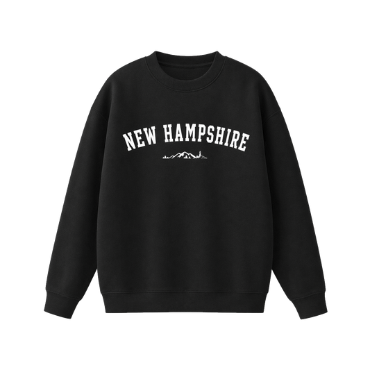 Collection 9 New Hampshire Essential Heavyweight Crewneck Sweatshirt - Black front