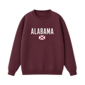 Collection 7 Alabama Essential Heavyweight Crewneck Sweatshirt - Dull Red front