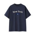 Collection 6 New York Essential Cotton T-Shirt - Navy Blue front