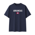 Collection 7 Arkansas Essential Cotton T-Shirt - Navy Blue front