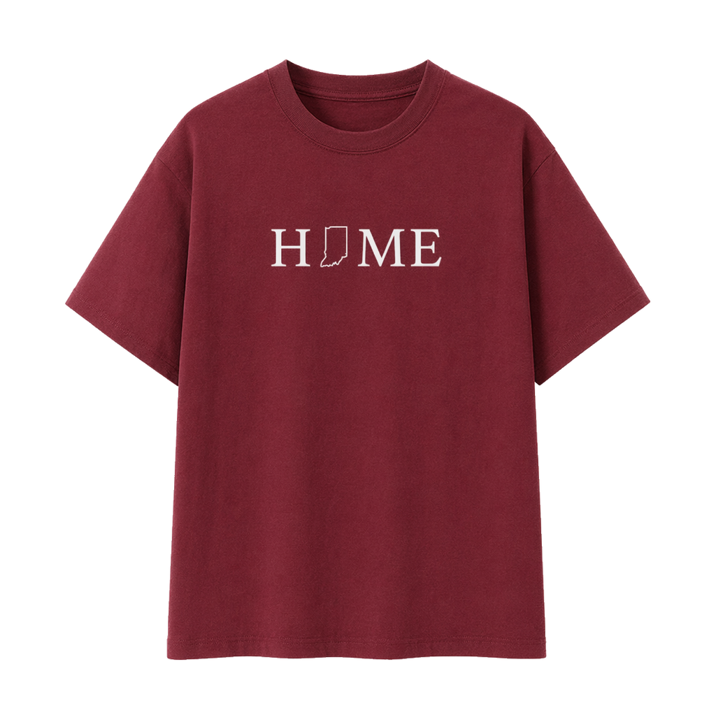 Collection 5 Indiana Essential Cotton T-Shirt - Wine Gray front