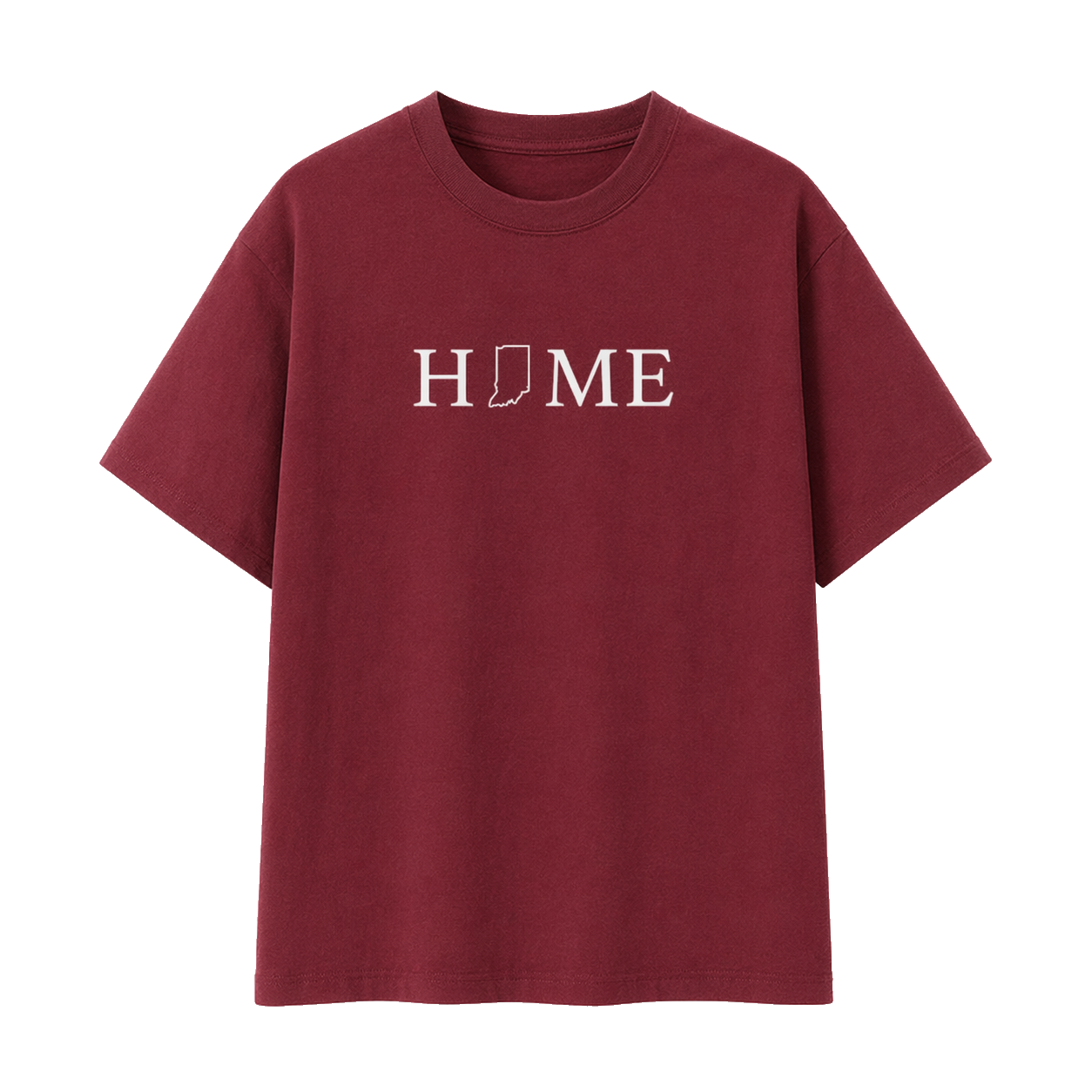 Collection 5 Indiana Essential Cotton T-Shirt - Wine Gray front