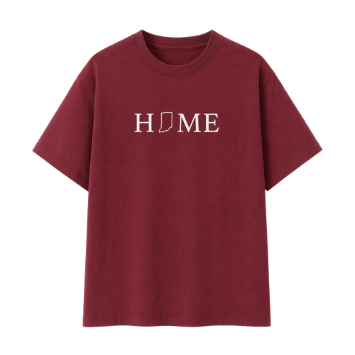 Collection 5 Indiana Essential Cotton T-Shirt - Wine Gray front