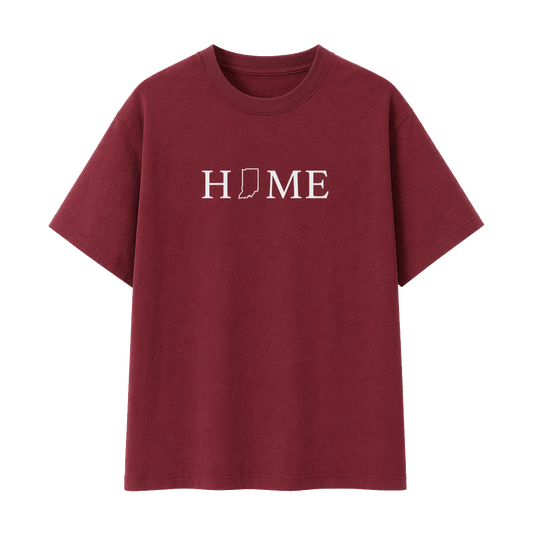 Collection 5 Indiana Essential Cotton T-Shirt - Wine Gray front