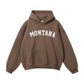 Collection 10 Montana Oversize Fleeced Hoodie - Brown front