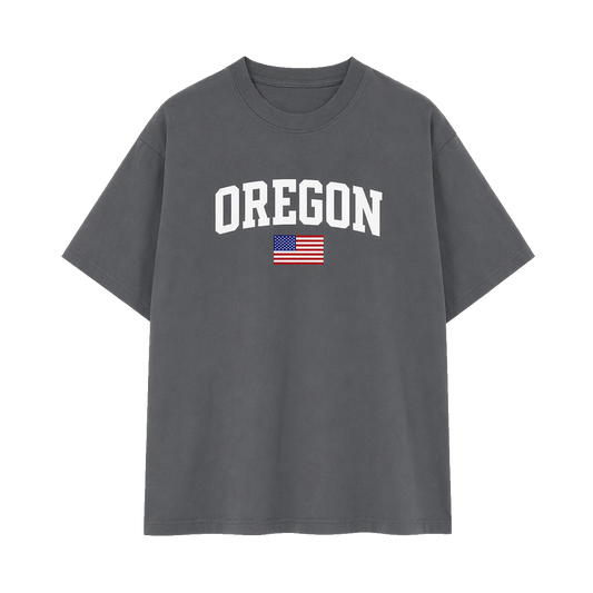Collection 2 Oregon Essential Cotton T-Shirt - Dark Gray front