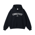 Collection 9 Connecticut Oversize Fleeced Hoodie - Black front