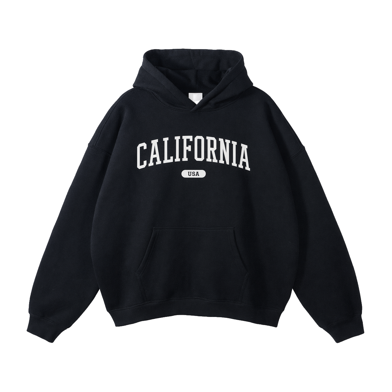 Collection 4 California Oversize Fleeced Hoodie - Black front