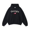 Collection 6 Georgia Oversize Fleeced Hoodie - Black front