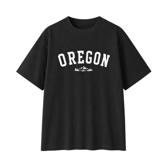 Collection 9 Oregon Essential Cotton T-Shirt - Black front