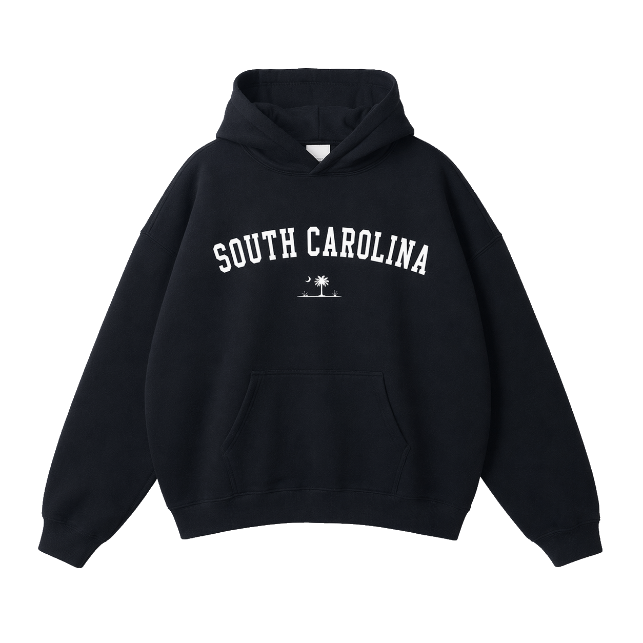 Collection 9 South Carolina Oversize Fleeced Hoodie - Black front