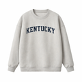 Collection 1 Kentucky Essential Heavyweight Crewneck Sweatshirt - Gray front