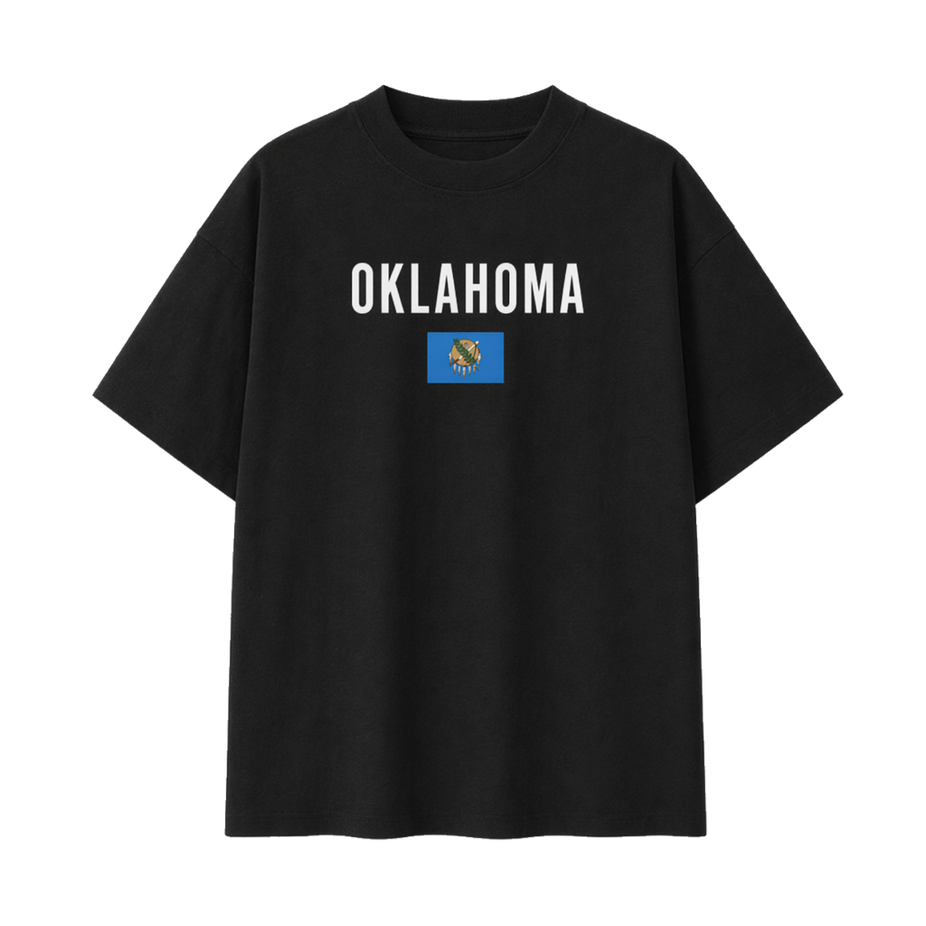 Collection 7 Oklahoma Essential Cotton T-Shirt - Black front