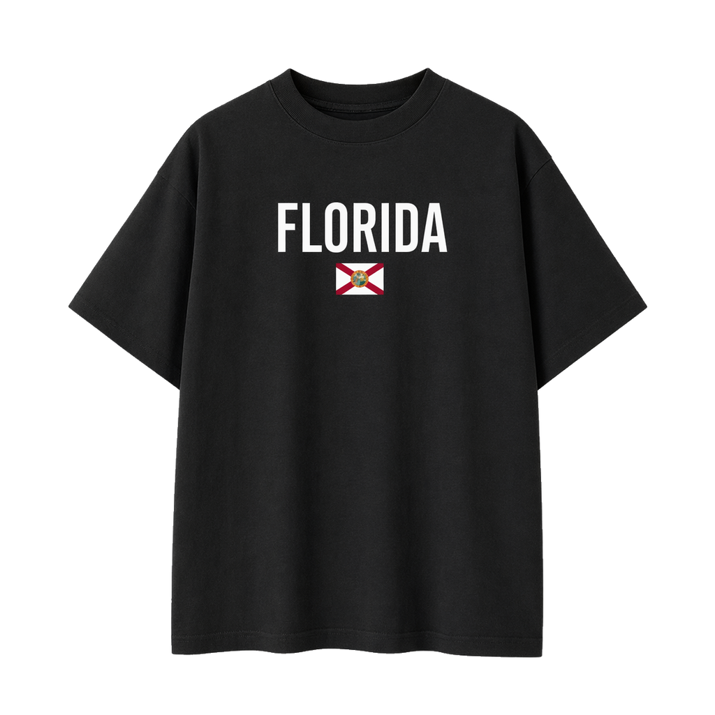 Collection 7 Florida Essential Cotton T-Shirt - Black front