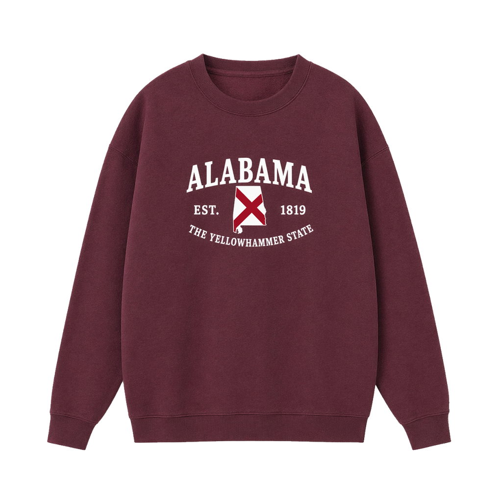 Collection 8 Alabama Essential Heavyweight Crewneck Sweatshirt - Dull Red front