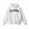 Collection 1 Oklahoma Oversize Fleeced Hoodie - White front