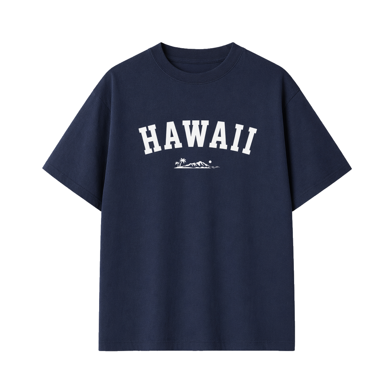 Collection 9 Hawaii Essential Cotton T-Shirt - Navy Blue front