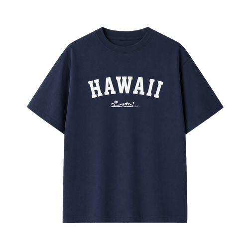 Collection 9 Hawaii Essential Cotton T-Shirt - Navy Blue front