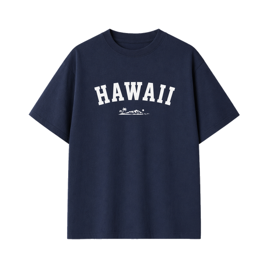 Collection 9 Hawaii Essential Cotton T-Shirt - Navy Blue front