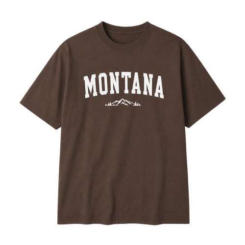 Collection 9 Montana Essential Cotton T-Shirt - Coffee front