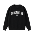 Collection 4 Missouri Essential Heavyweight Crewneck Sweatshirt - Black front