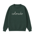 Collection 3 Colorado Essential Heavyweight Crewneck Sweatshirt - Dark Green front