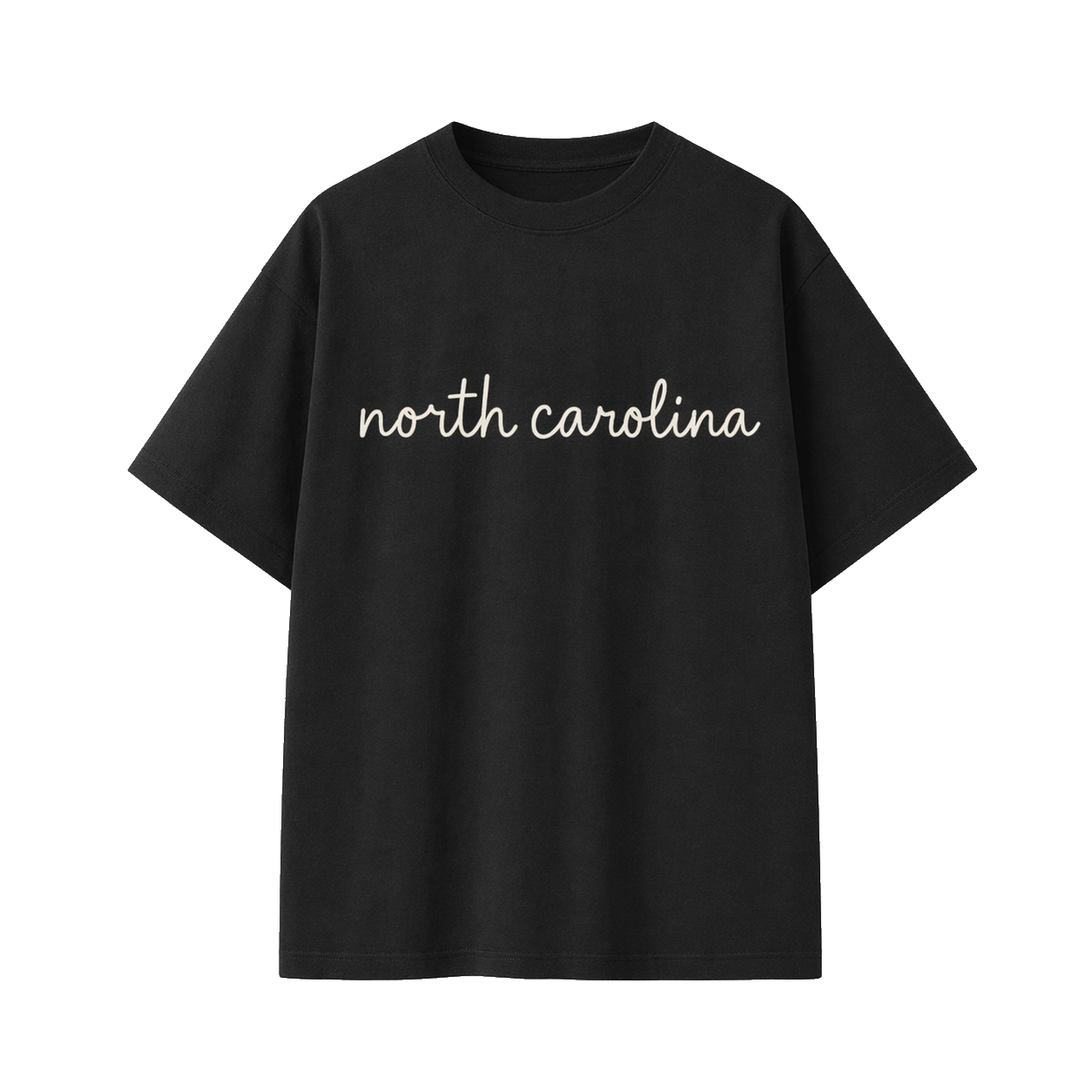 Collection 3 North Carolina Essential Cotton T-Shirt - Black front