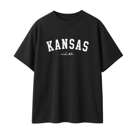 Collection 9 Kansas Essential Cotton T-Shirt - Black front