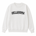 Collection 10 Oklahoma Essential Heavyweight Crewneck Sweatshirt - White front