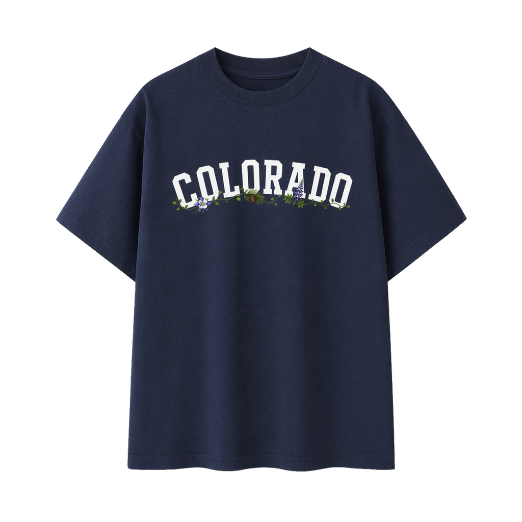 Collection 10 Colorado Essential Cotton T-Shirt - Navy Blue front