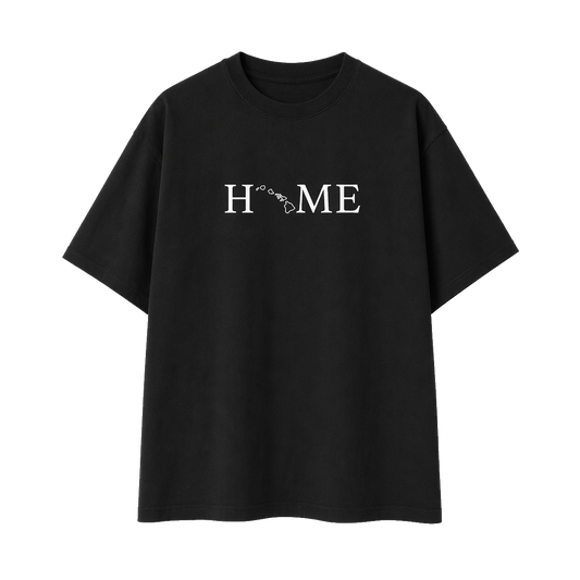 Collection 5 Hawaii Essential Cotton T-Shirt - Black front