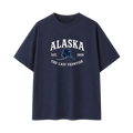 Collection 8 Alaska Essential Cotton T-Shirt - Navy Blue front