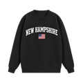 Collection 2 New Hampshire Essential Heavyweight Crewneck Sweatshirt - Black front