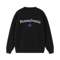Collection 6 Pennsylvania Essential Heavyweight Crewneck Sweatshirt - Black front