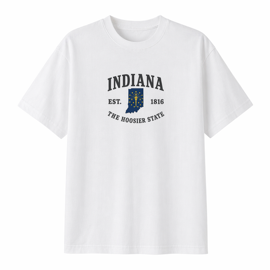 Collection 8 Indiana Essential Cotton T-Shirt - White front