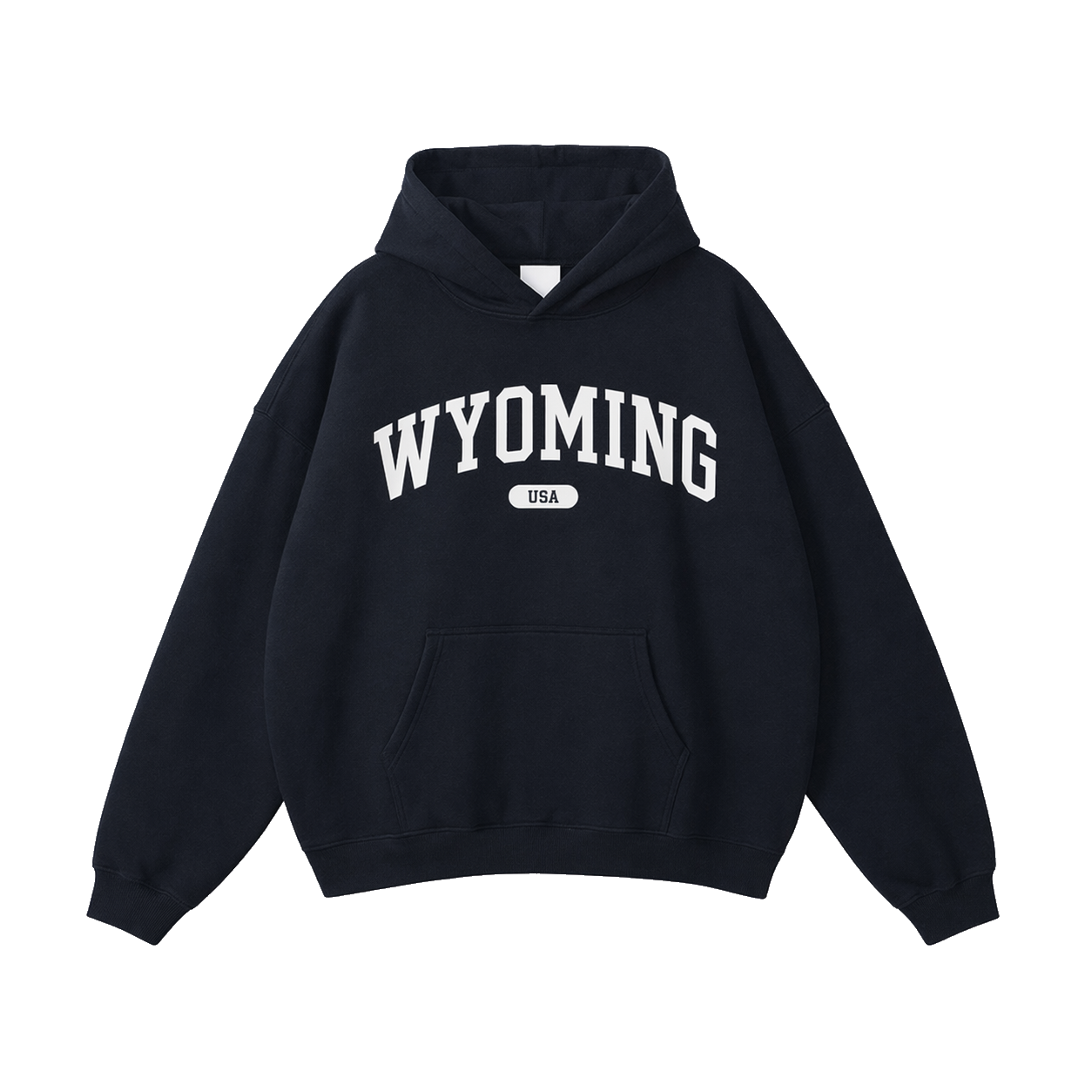 Collection 4 Wyoming Oversize Fleeced Hoodie - Black front
