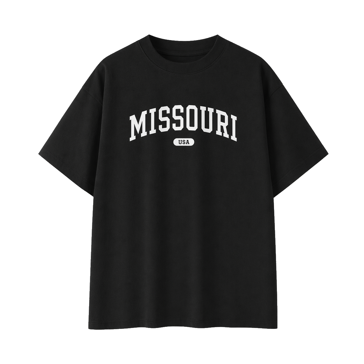 Collection 4 Missouri Essential Cotton T-Shirt - Black front