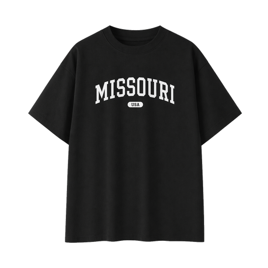 Collection 4 Missouri Essential Cotton T-Shirt - Black front
