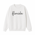 Collection 3 Florida Essential Heavyweight Crewneck Sweatshirt - White front