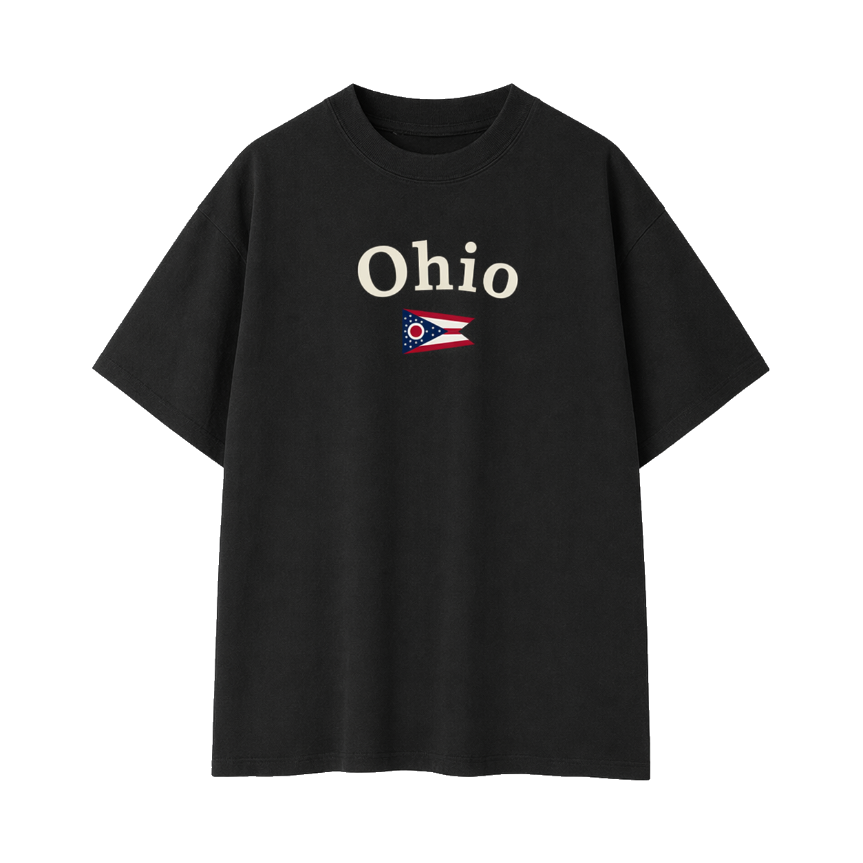 Collection 6 Ohio Essential Cotton T-Shirt - Black front