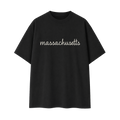 Collection 3 Massachusetts Essential Cotton T-Shirt - Black front