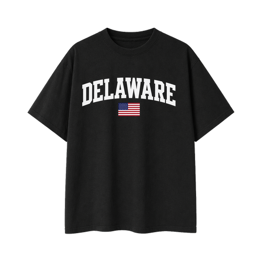 Collection 2 Delaware Essential Cotton T-Shirt - Black front