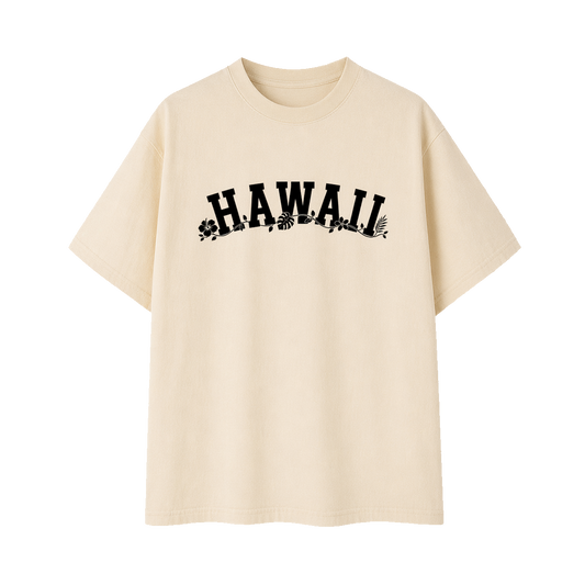 Collection 10 Hawaii Essential Cotton T-Shirt - Apricot front