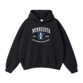 Collection 8 Minnesota Oversize Fleeced Hoodie - Black front