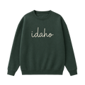 Collection 3 Idaho Essential Heavyweight Crewneck Sweatshirt - Dark Green front