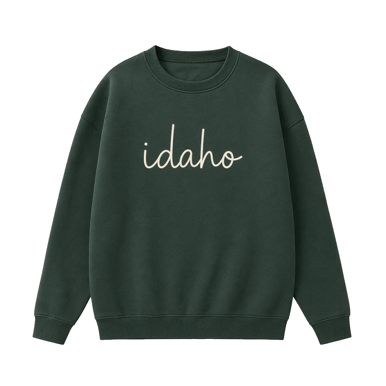 Collection 3 Idaho Essential Heavyweight Crewneck Sweatshirt - Dark Green front